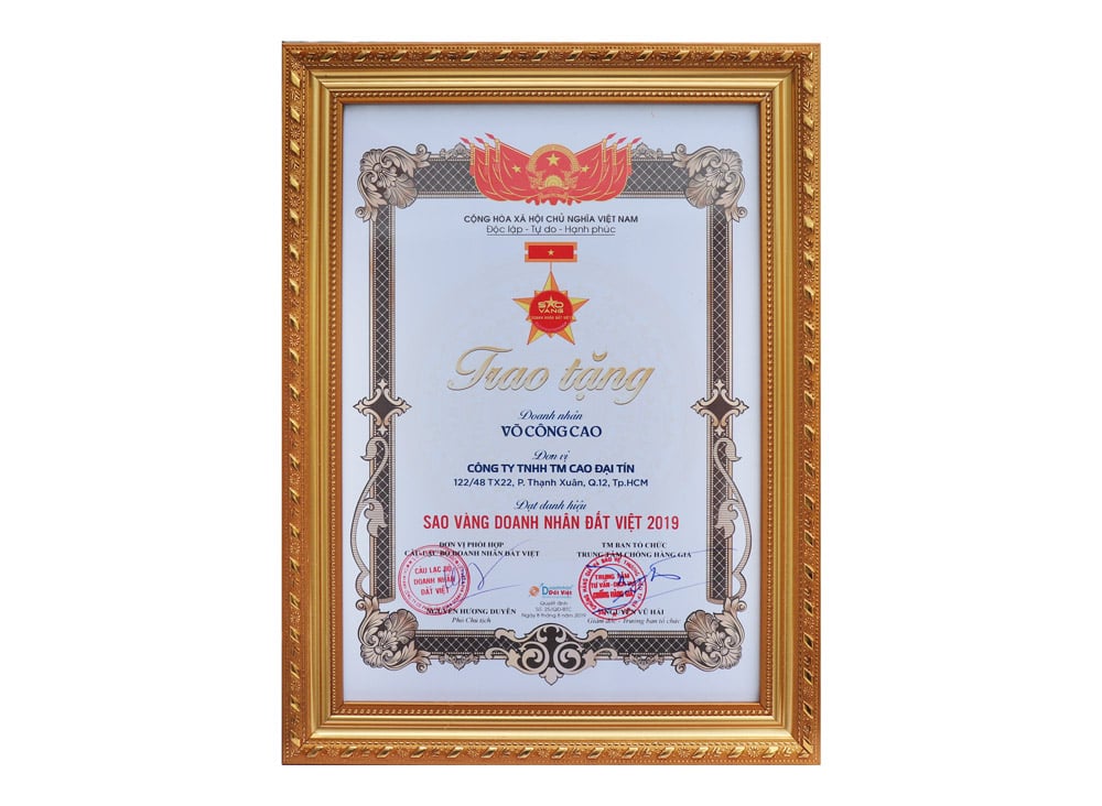 Giải thưởng sao vàng doanh nhân đất việt