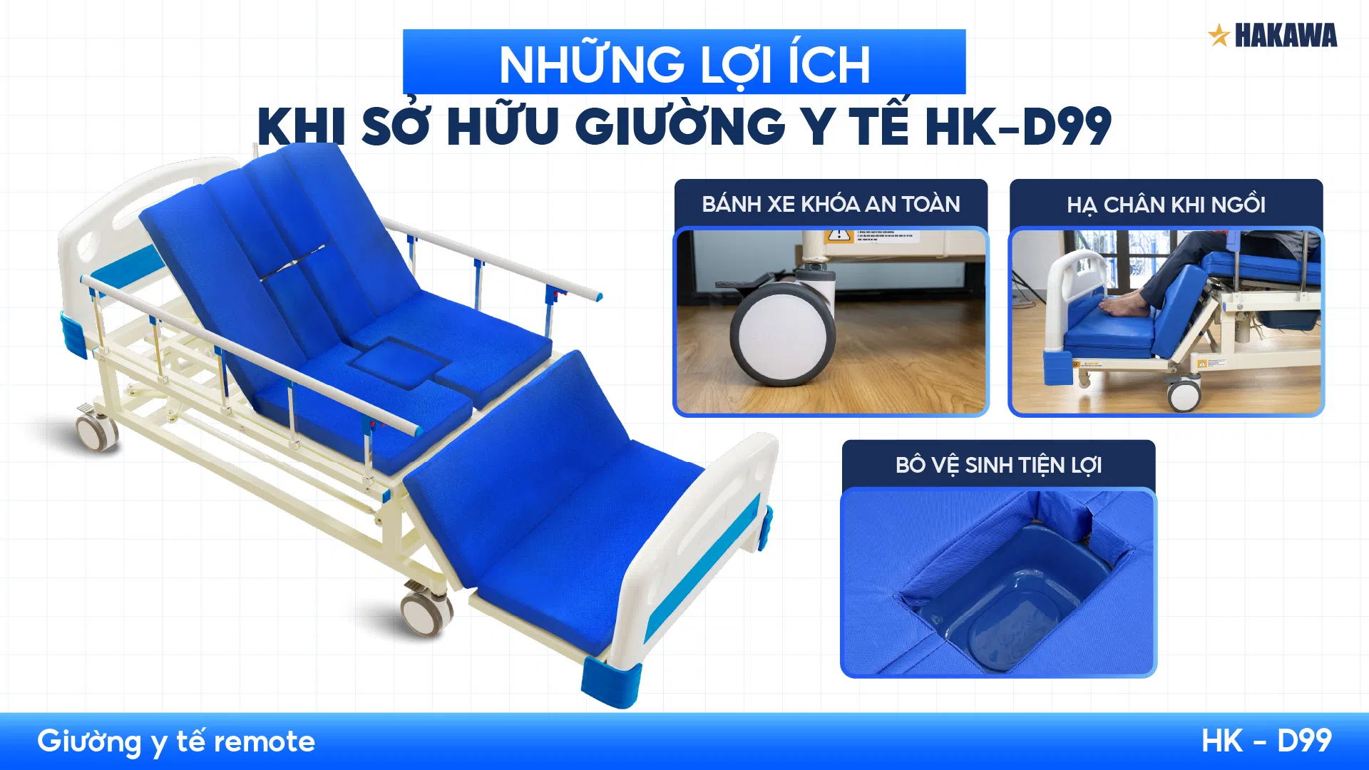 Giường y tế remote cao cấp HAKAWA HK-D99 11 Những lợi ích khi sở hữu giường bệnh y tế cao cấp HAKAWA HK-D99