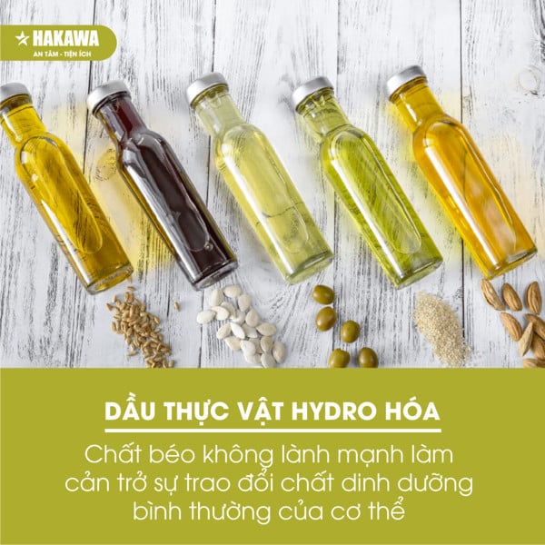 Dầu thực vật công nghiệp thường chứa chất béo không lành mạnh cản trở trao đổi chất