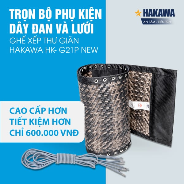 COMBO D Y ĐAN VÀ LƯỚI GHẾ XẾP THƯ GIÃN G21P NEW