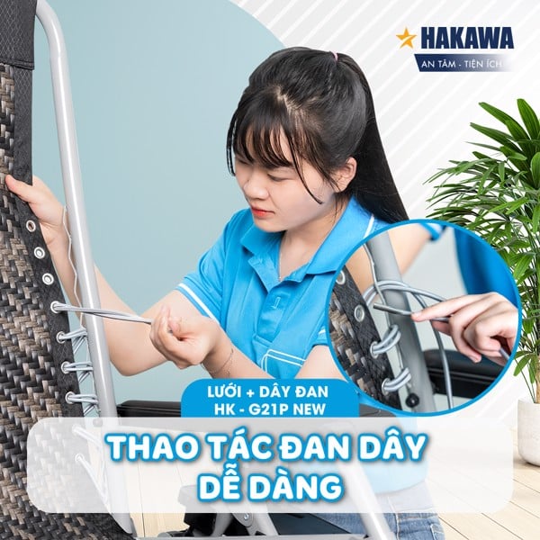 COMBO D Y ĐAN VÀ LƯỚI GHẾ XẾP THƯ GIÃN G21P NEW
