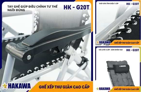 Ghế xếp nằm thư giãn cao cấp thiết kế thông minh đáp ứng xoay chuyển các tư thế khác nhau cho người sử dụng