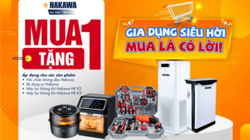 HAKAWA VIỆT NAM MUA 1 TẶNG 1 2 Đồ gia dụng mua một tặng một tại Hakawa