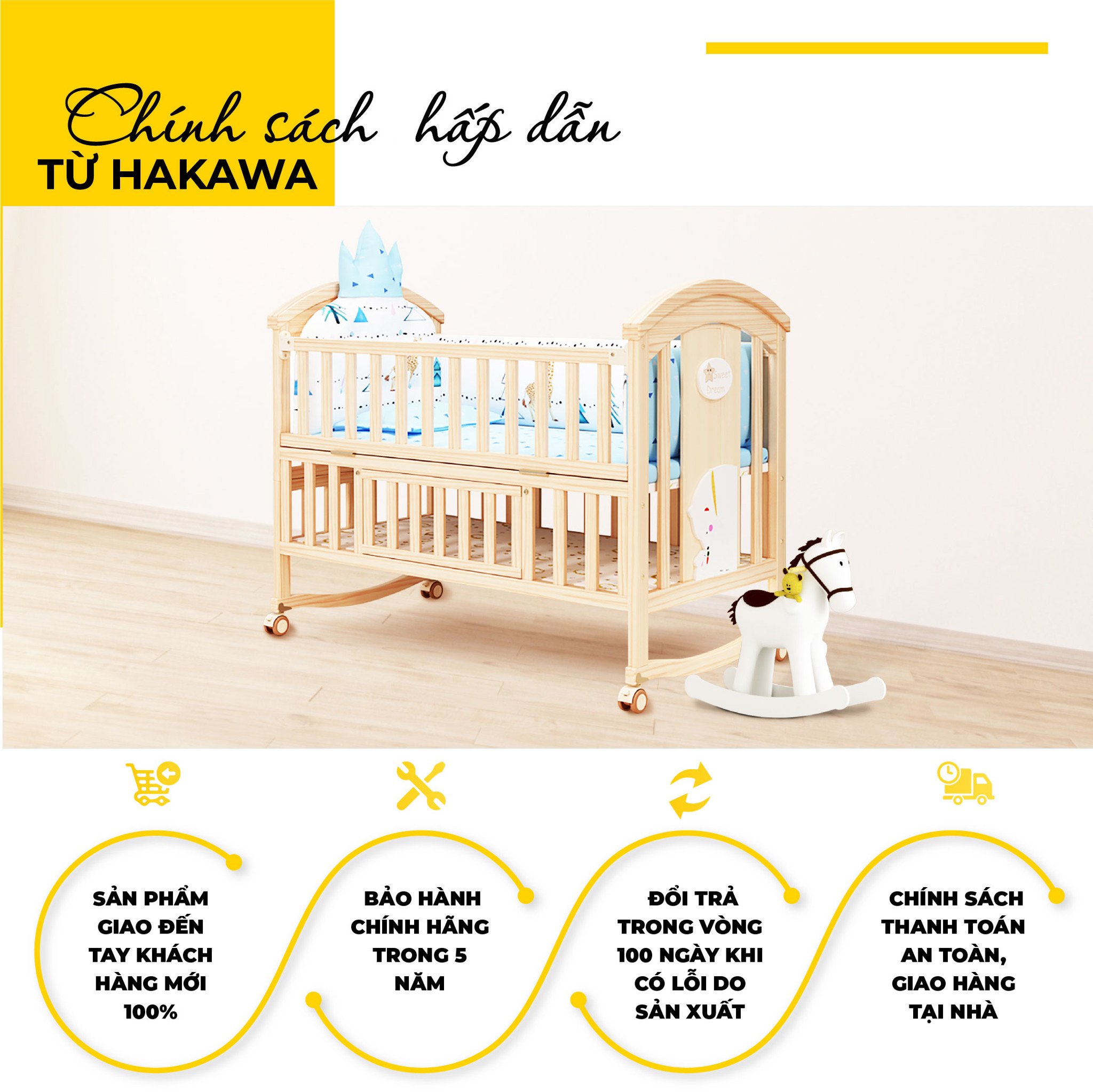 Chính sách bán sản phẩm hấp dẫn của Hakawa gúp bảo vệ tối đa quyền lợi người tiêu dùng