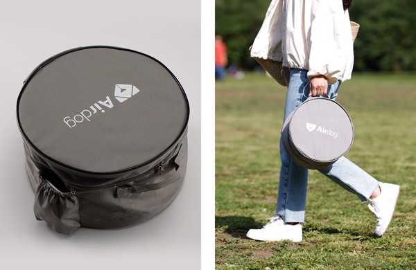 Quạt gấp gọn Airdog F10 có thể xách đi dễ dàng