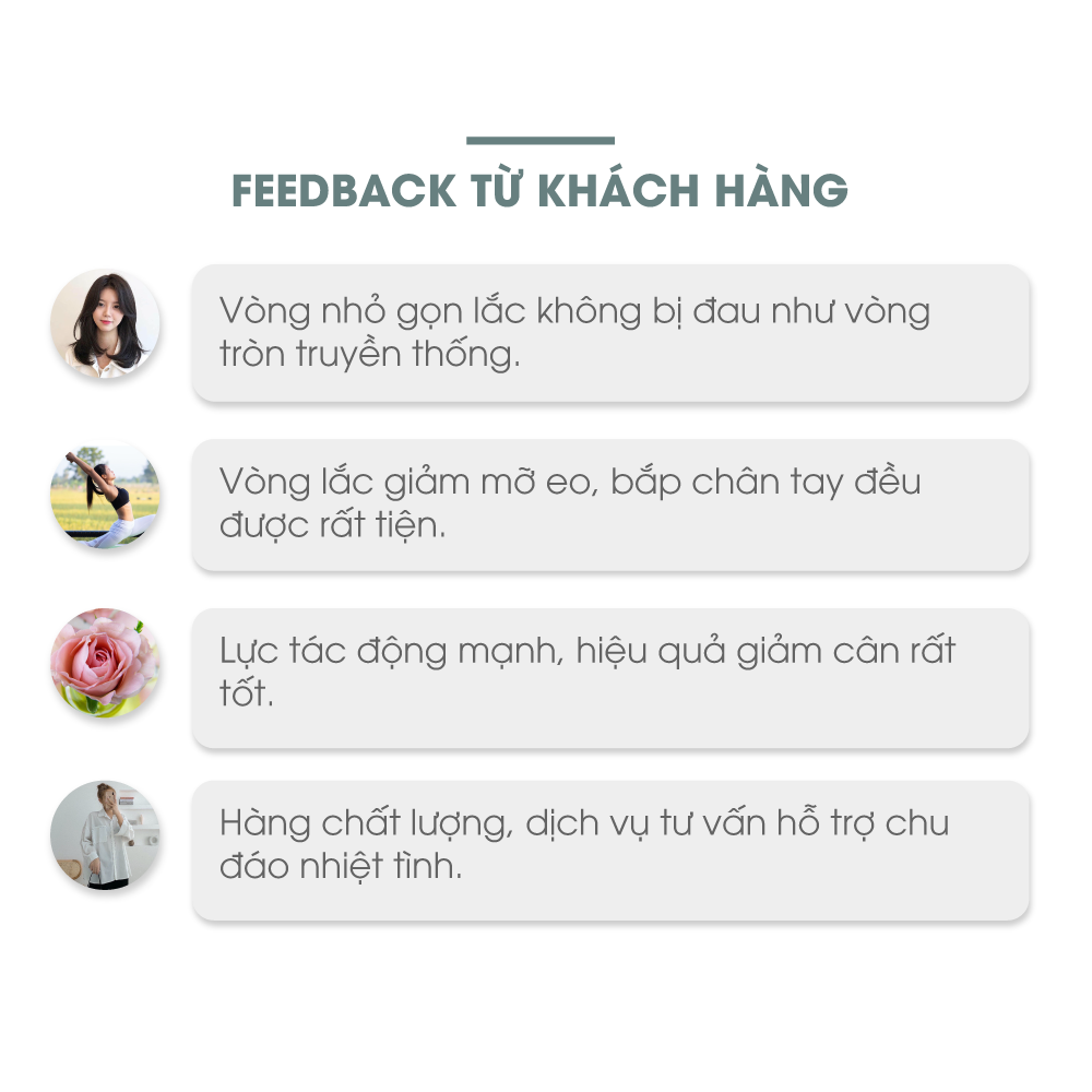 Feedback của khách hàng về vòng lắc eo Halu Hoop Hakawa HK-V56