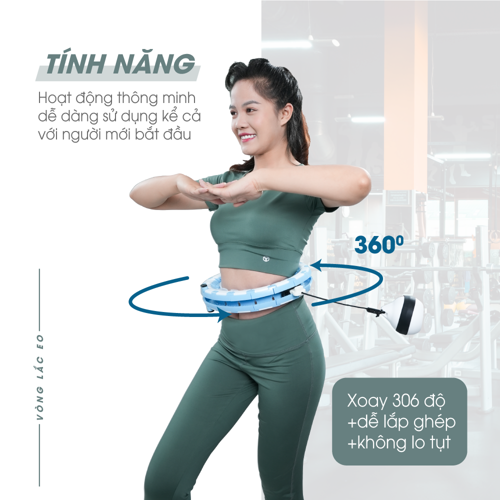 Tính năng vòng lắc eo Hula Hoop Hakawa HK-V56