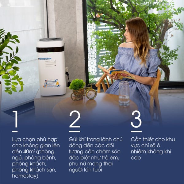 Airdog X5 là sự lựa chọn phù hơn cho không gian lên đến 40m2