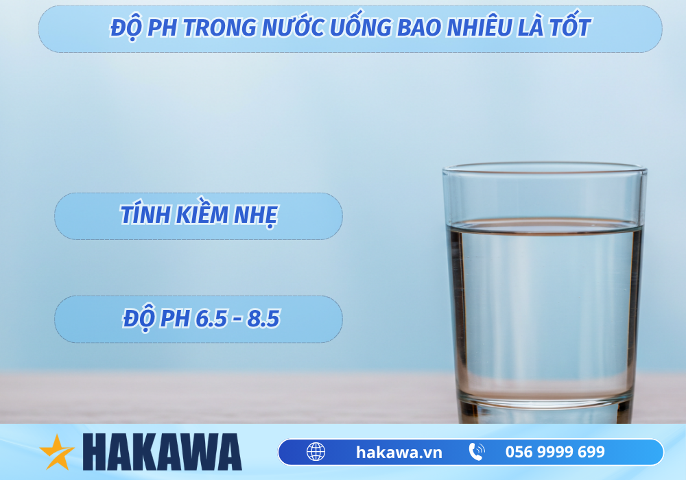 Độ pH trong nước uống bao nhiêu là tốt