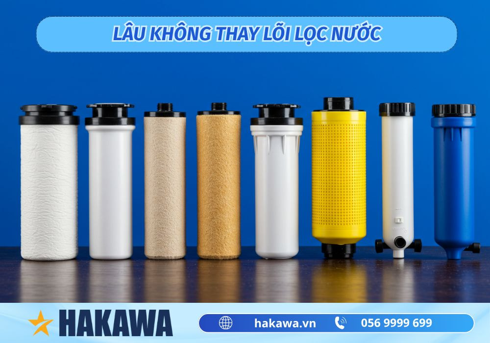 Do lõi lọc lâu không được thay thế