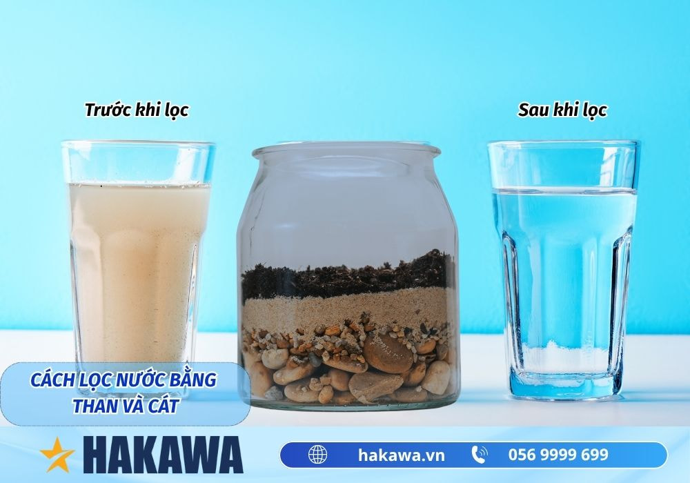 Lọc nước bằng than và cát
