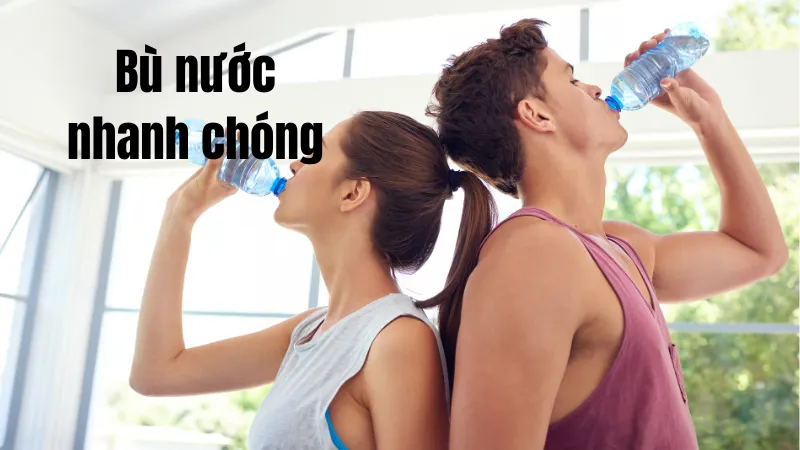 Nước ion kiềm giúp bù nước một cách nhanh chóng
