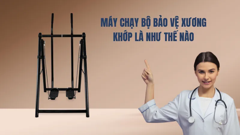 Giả pháp máy chạy bộ trên không bảo vệ xương khớp cho người tập