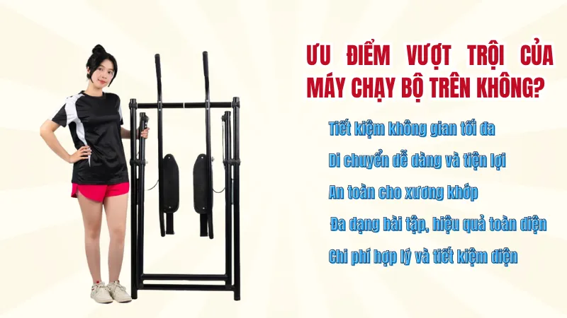Ưu điểm vượt trội của máy chạy bộ so với thiết bị khác