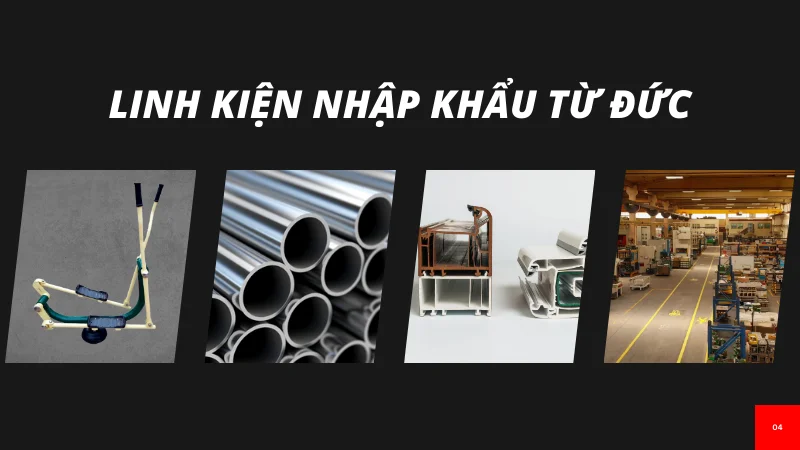 Sở hữu linh kiện được nhập khẩu trực tiếp từ nước Đức