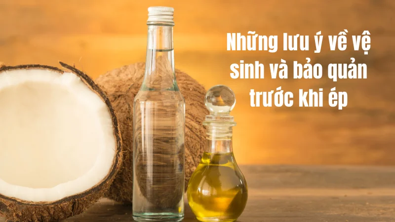 Những lưu ý về vệ sinh bao quản