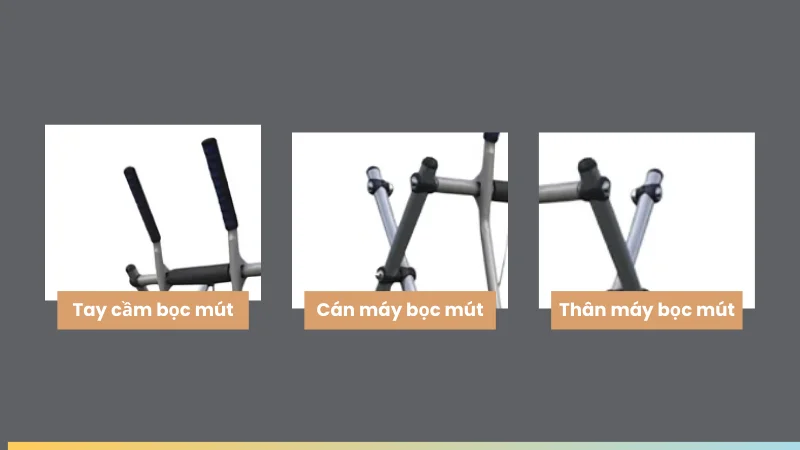 Tay cầm có mút chống trơn, trượt