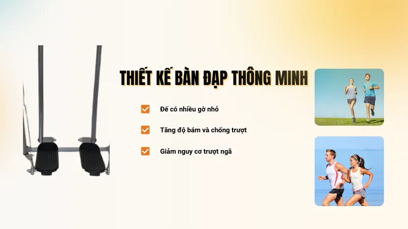 Bàn đạp thiết kế thông minh